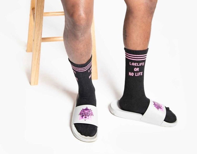 Loelife or no life crew socks